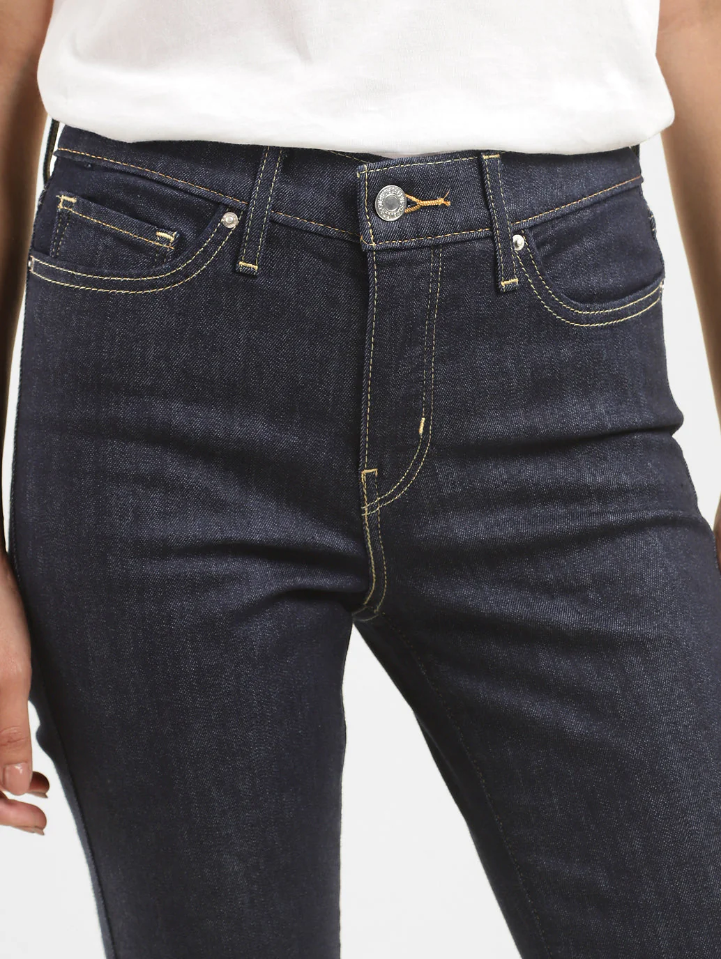 Women's 312 Blue Straight Fit Mid Rise Jeans - Image 6