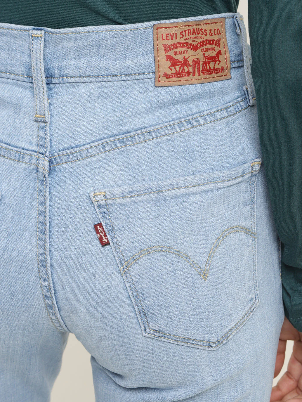 Women's 312 Blue Straight Fit Mid Rise Jeans - Image 6