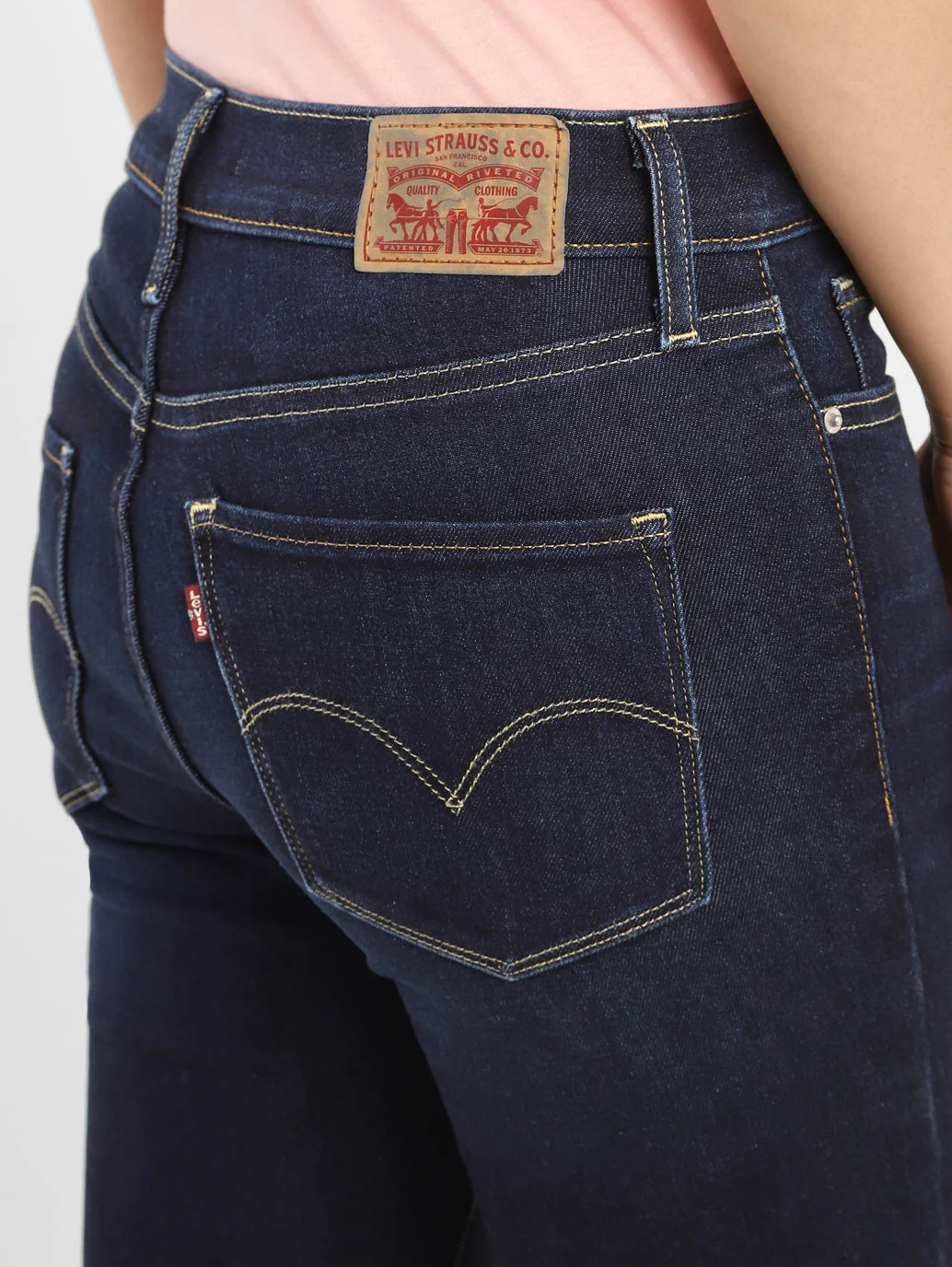 Women's 312 Blue Straight Fit Mid Rise Jeans - Image 6