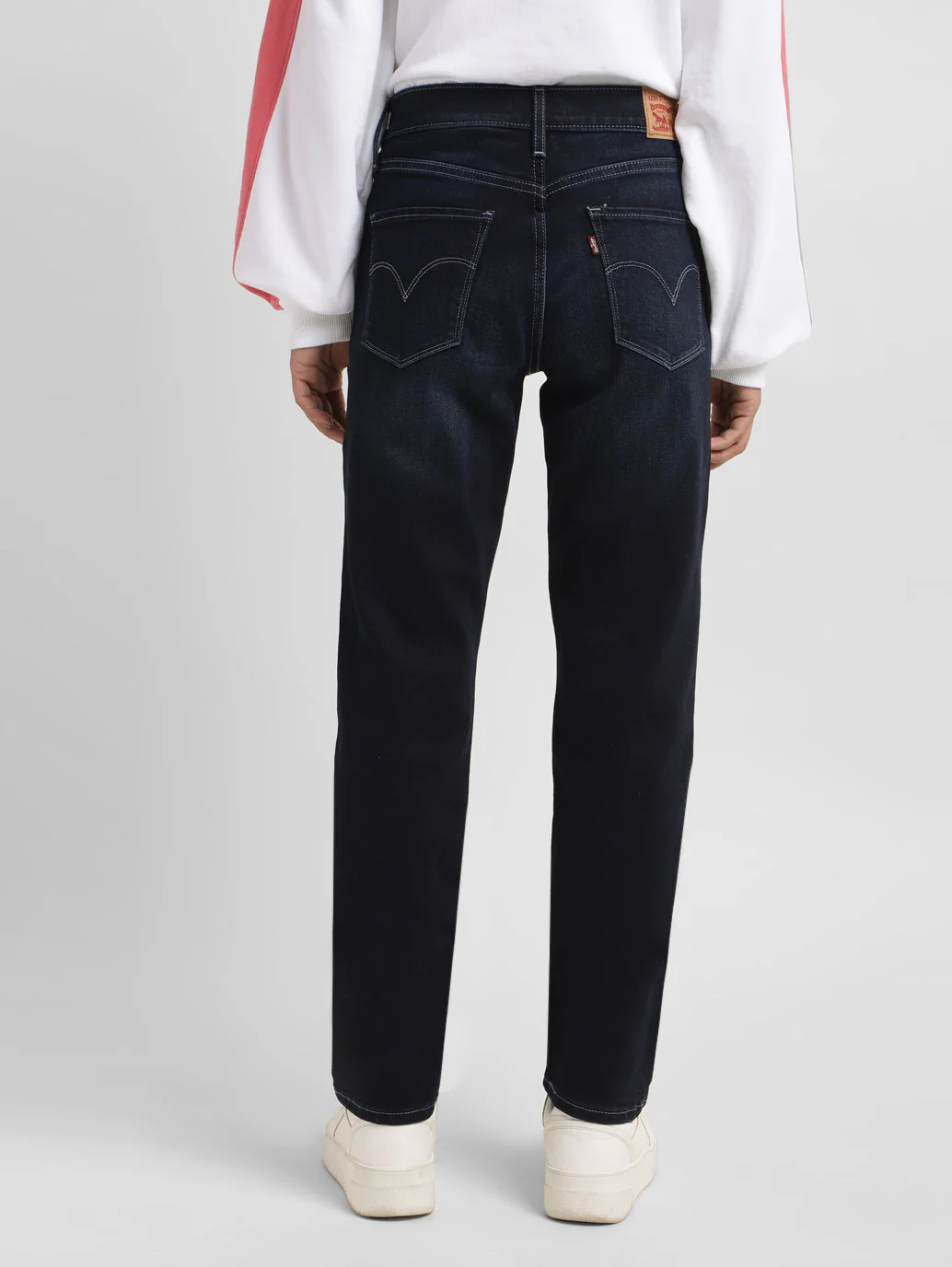 Women's 312 Blue Straight Fit Mid Rise Jeans - Image 3