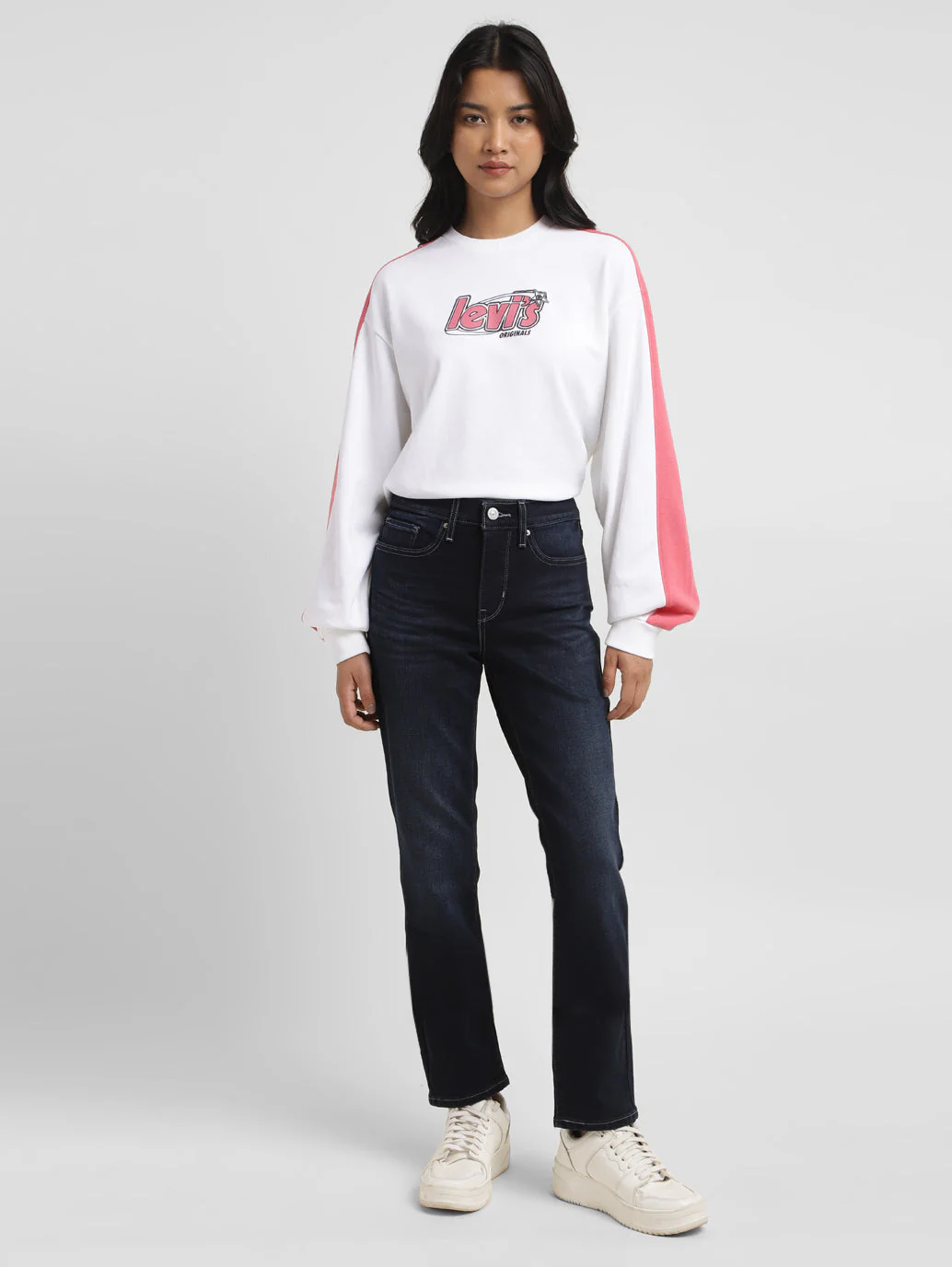 Women's 312 Blue Straight Fit Mid Rise Jeans - Image 7