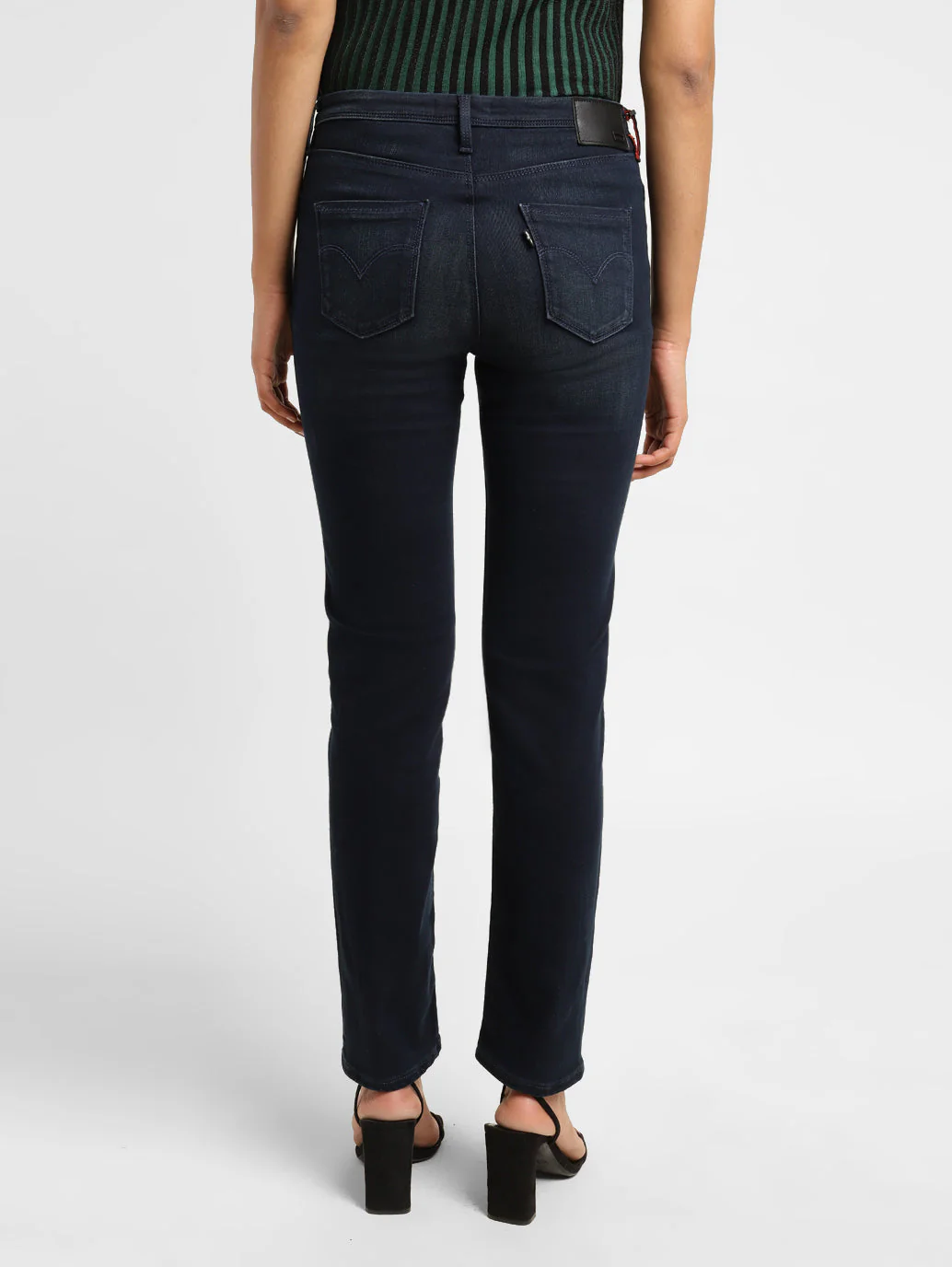 Women's 312 Blue Straight Fit Mid Rise Jeans - Image 3