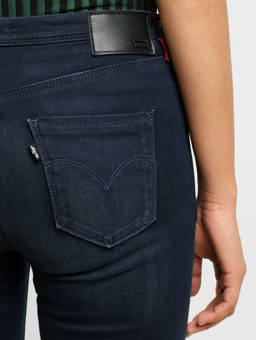 Women's 312 Blue Straight Fit Mid Rise Jeans - Image 7