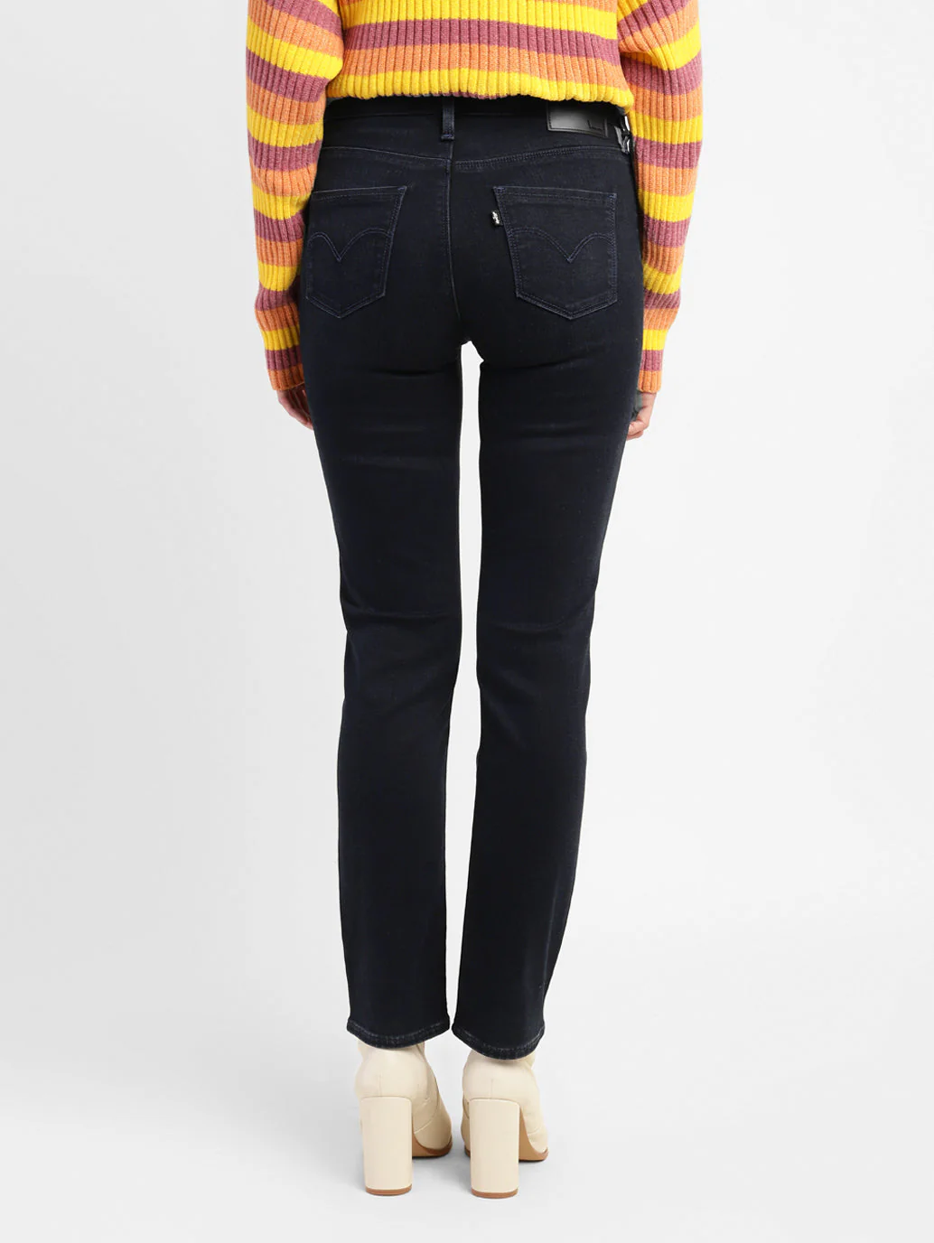 Women's 312 Blue Straight Fit Mid Rise Jeans - Image 3