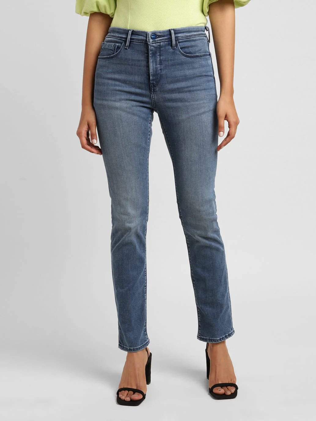 Women's 312 Blue Straight Fit Mid Rise Jeans - Image 2
