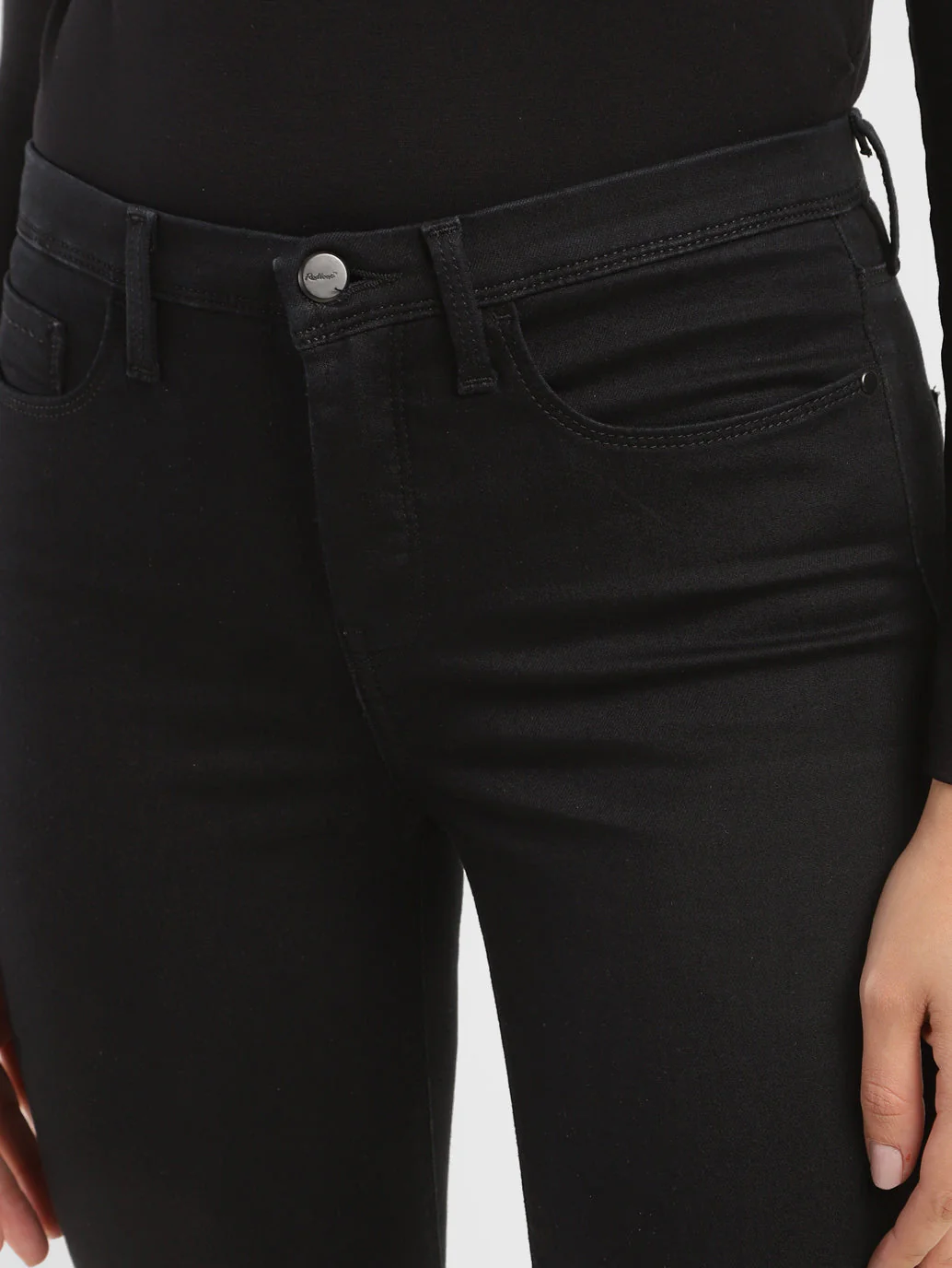 Women's 312 Black Straight Fit Mid Rise Jeans - Image 5