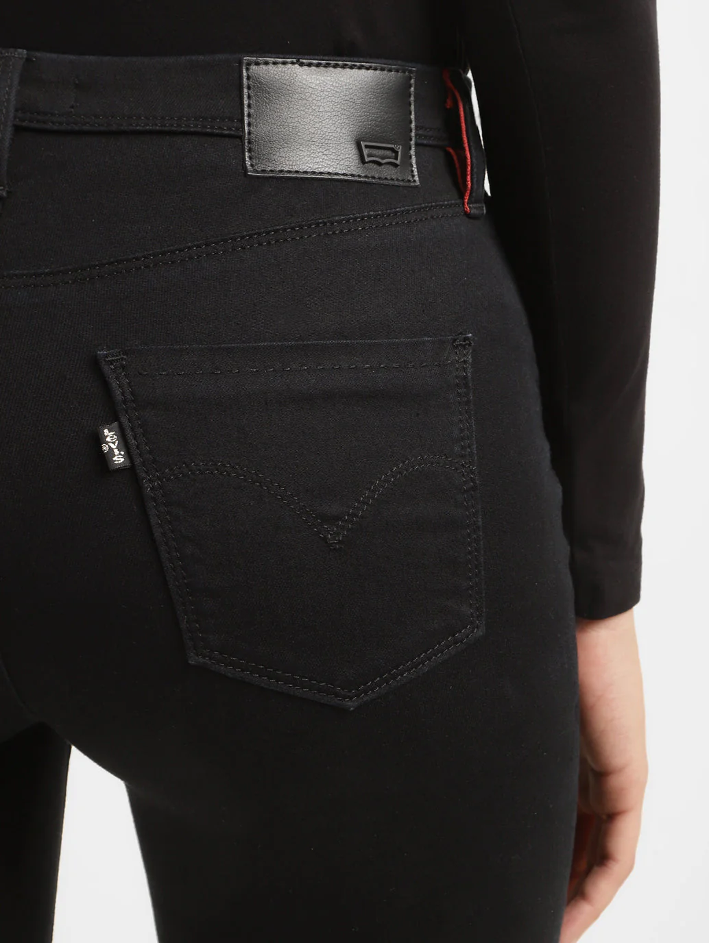 Women's 312 Black Straight Fit Mid Rise Jeans - Image 6