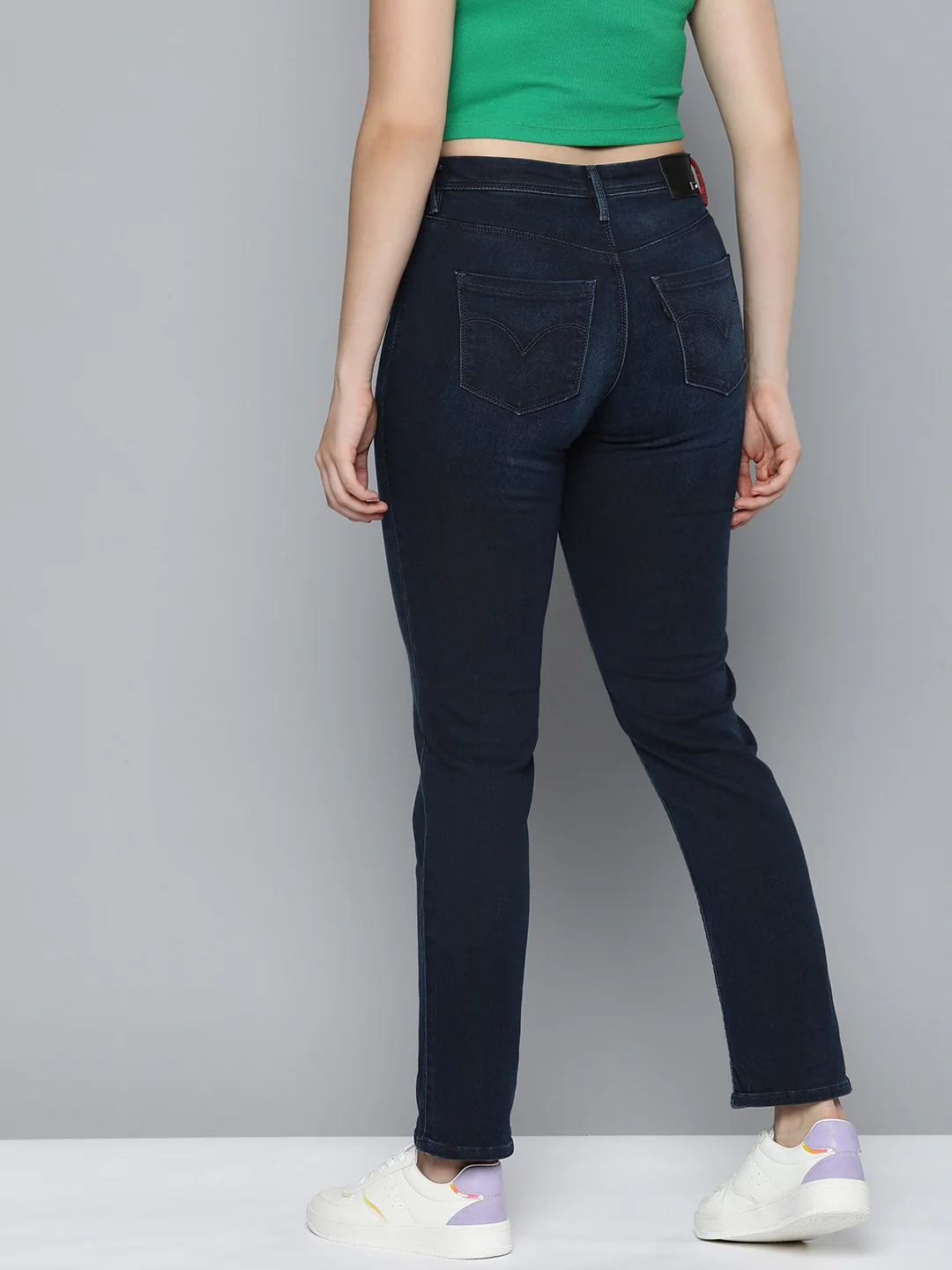 Women's Redloop 312 Blue Straight Fit Mid Rise Jeans - Image 3