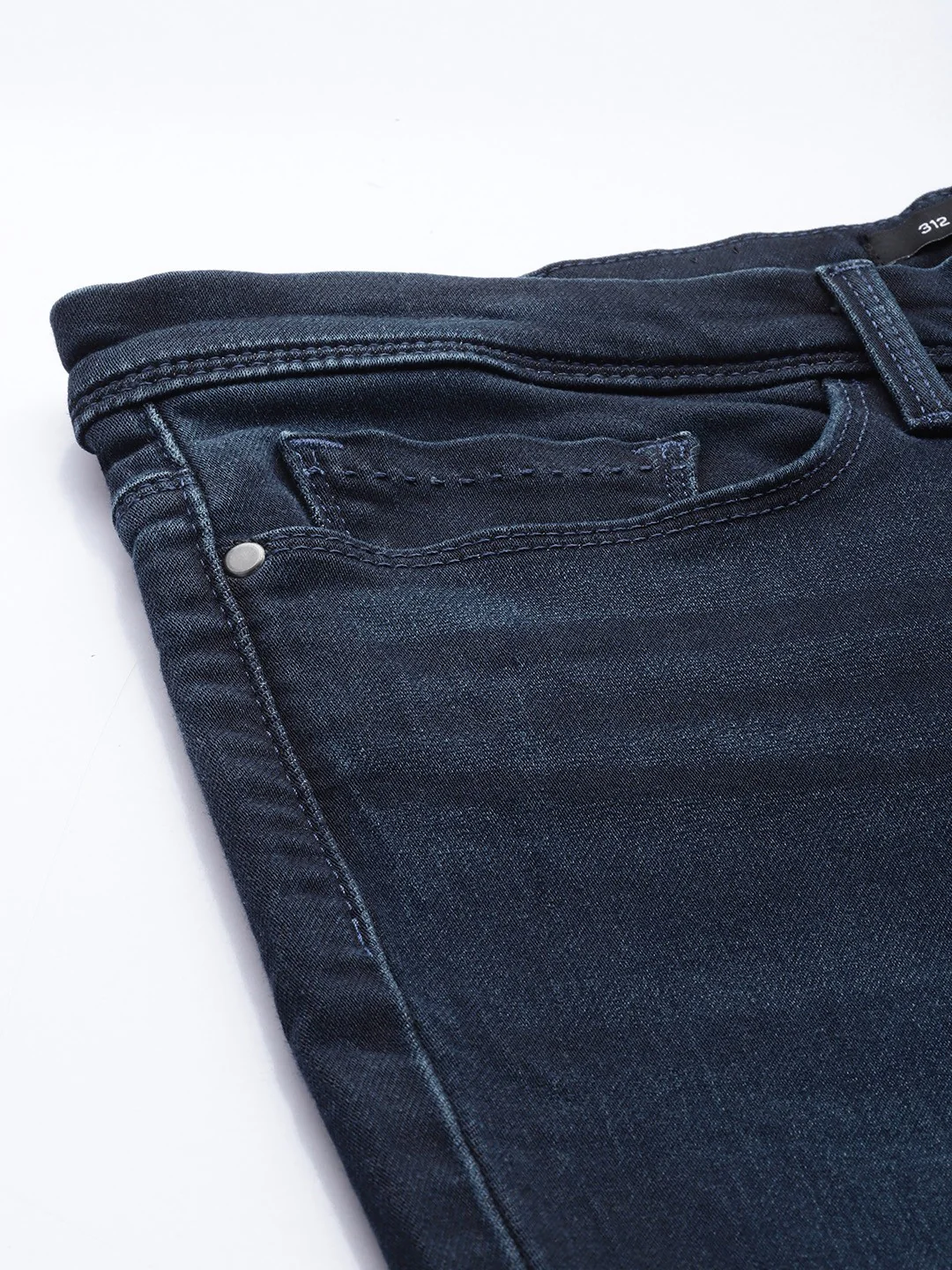 Women's Redloop 312 Blue Straight Fit Mid Rise Jeans - Image 4