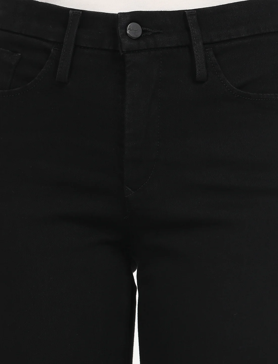 Women's Redloop 314 Black Straight Fit Mid Rise Jeans - Image 4