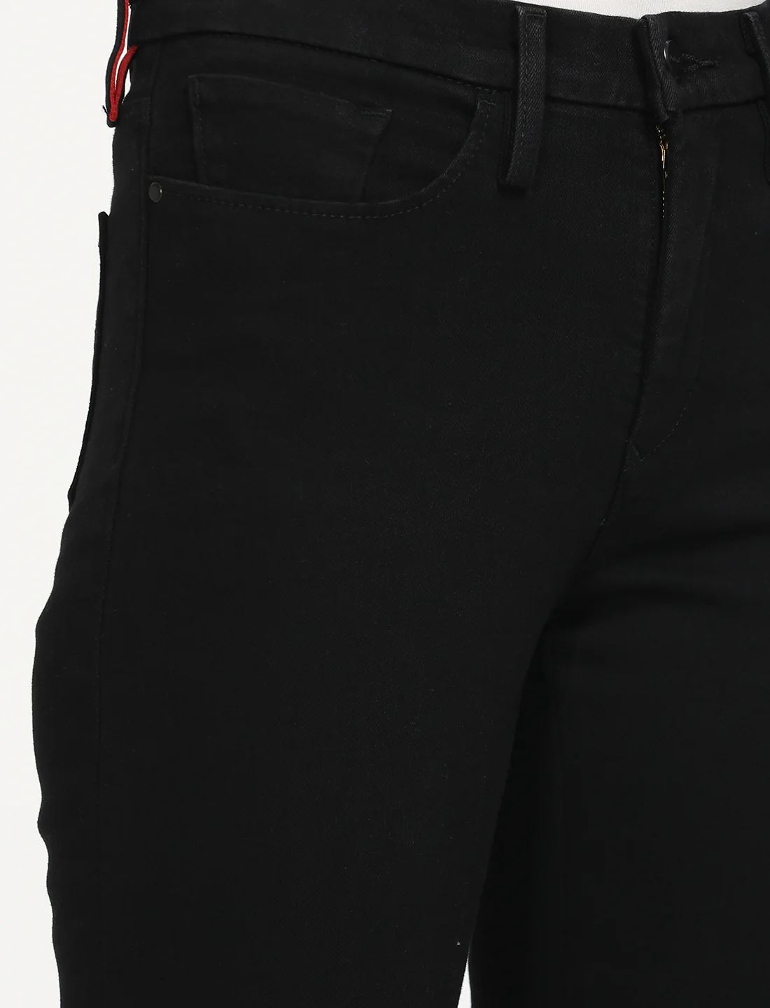 Women's Redloop 314 Black Straight Fit Mid Rise Jeans - Image 5