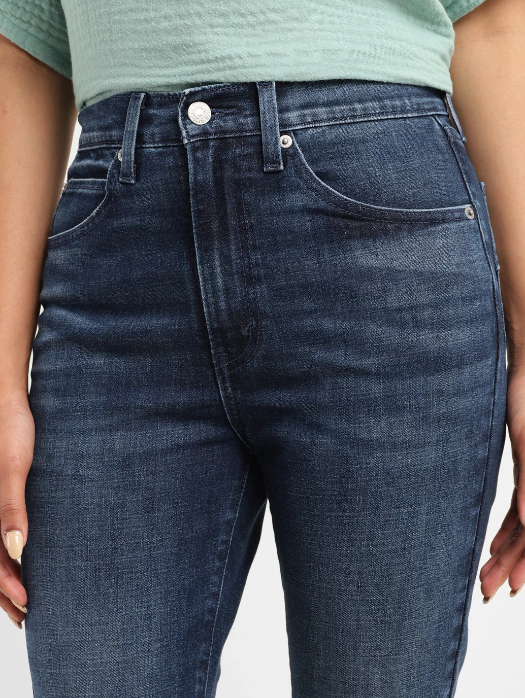 Women's 314 Blue Straight Fit Mid Rise Jeans - Image 4