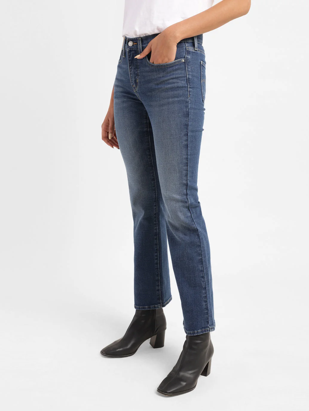 Women's 315 Blue Flared Fit High Rise Jeans - Image 5