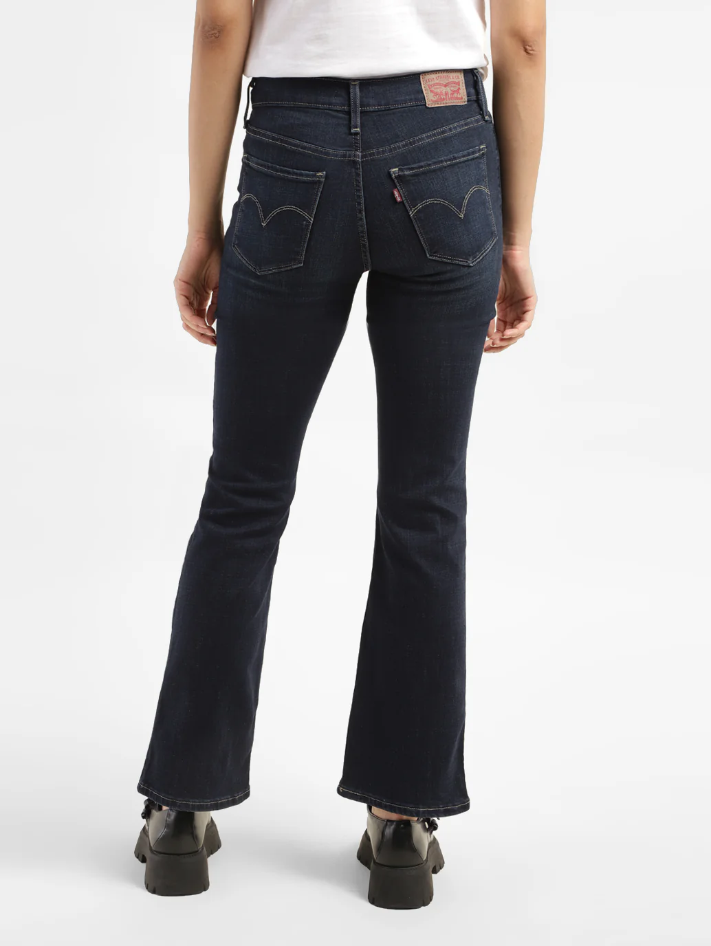 Women's 315 Blue Flared Fit High Rise Jeans - Image 2