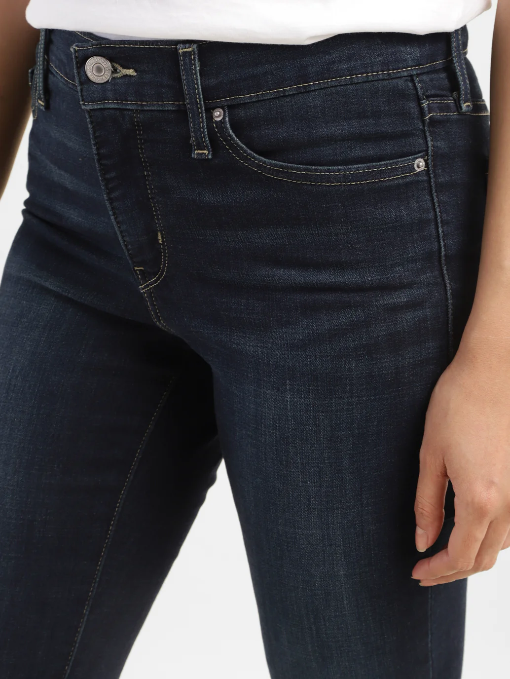 Women's 315 Blue Flared Fit High Rise Jeans - Image 4
