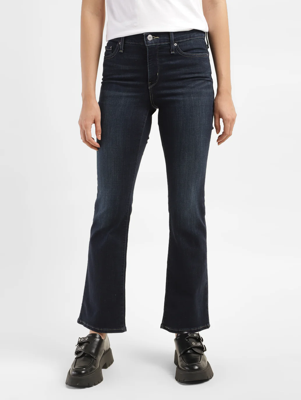 Women's 315 Blue Flared Fit High Rise Jeans - Image 7
