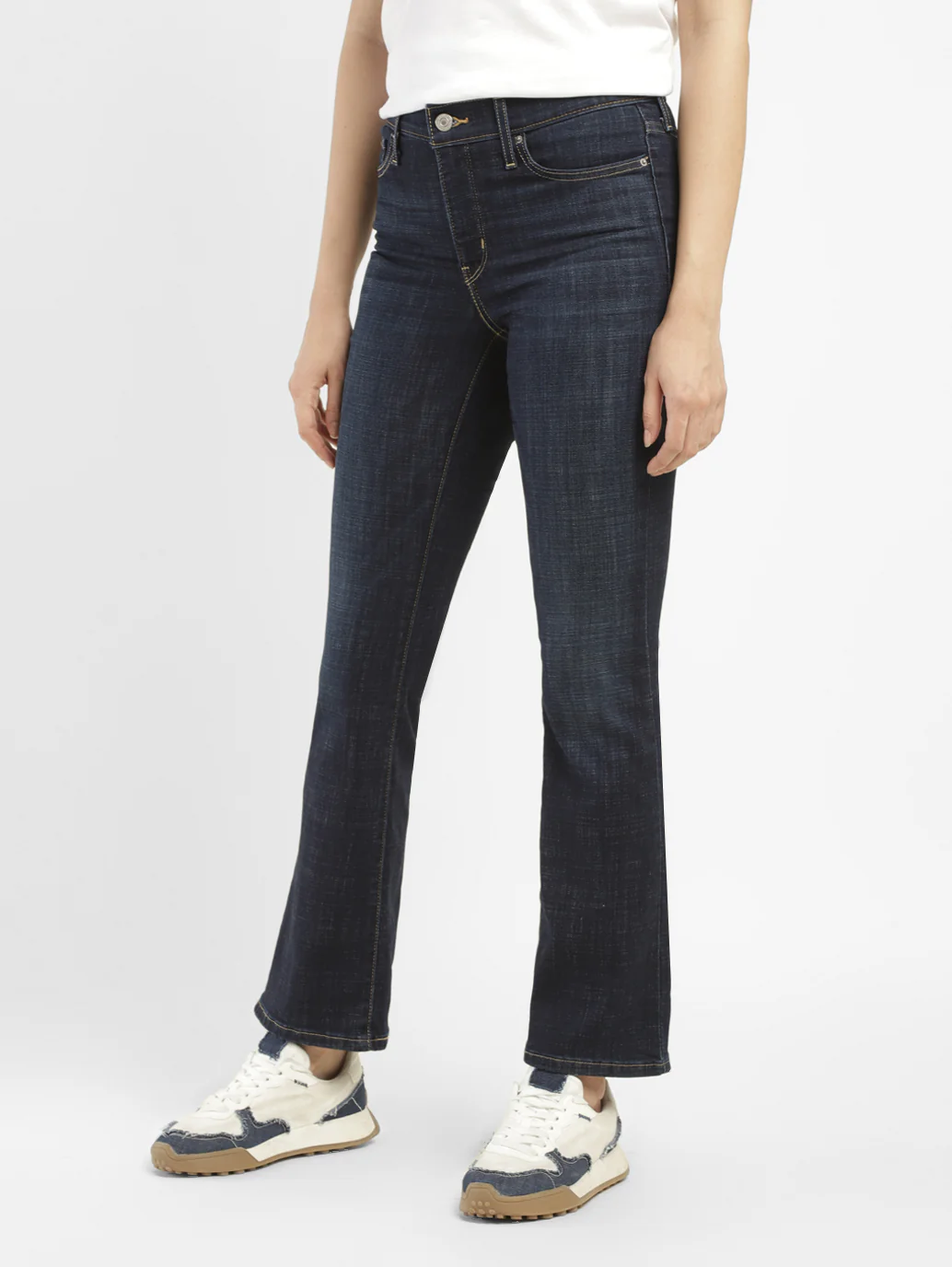 Women's 315 Blue Flared Fit High Rise Jeans - Image 4