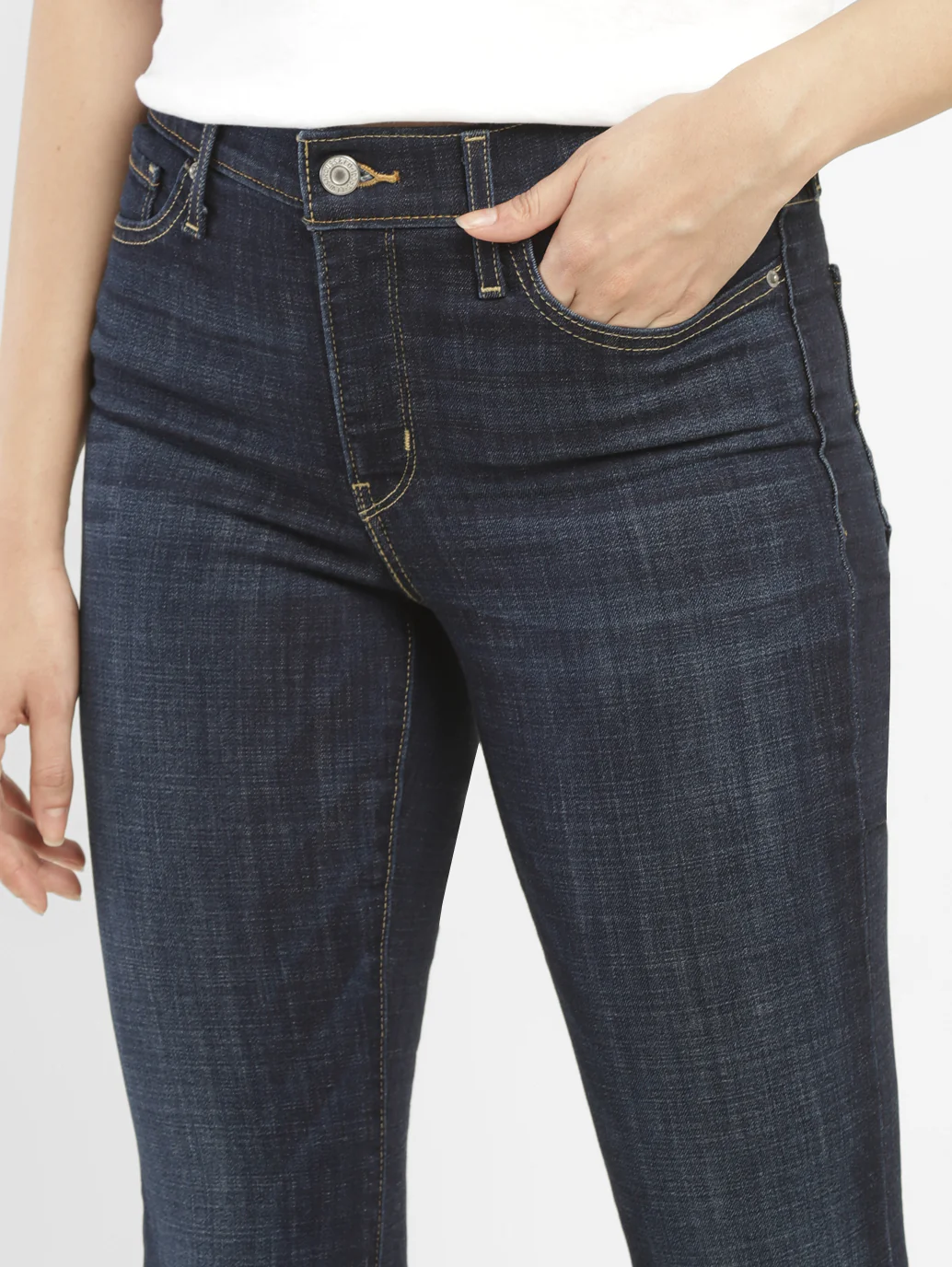 Women's 315 Blue Flared Fit High Rise Jeans - Image 5