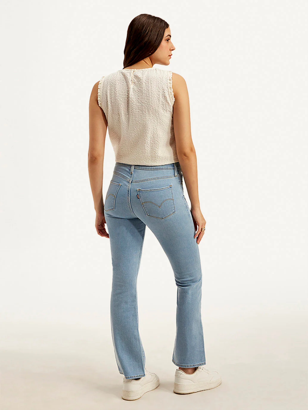 Women's 315 Light Blue Flared Fit High Rise Jeans - Image 3
