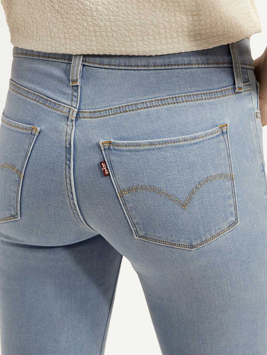 Women's 315 Light Blue Flared Fit High Rise Jeans - Image 4