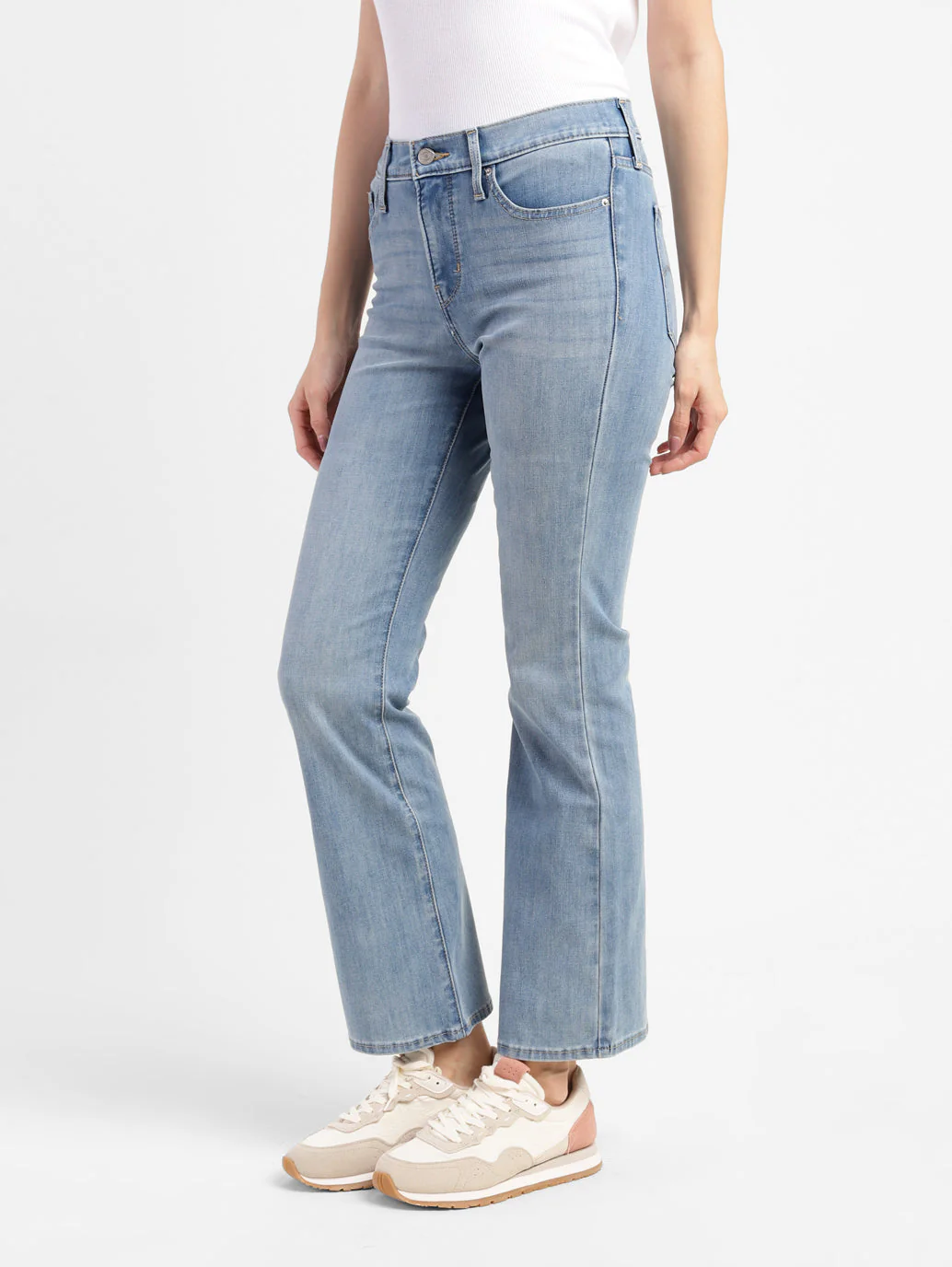 Women's 315 Blue Flared Fit High Rise Jeans - Image 4