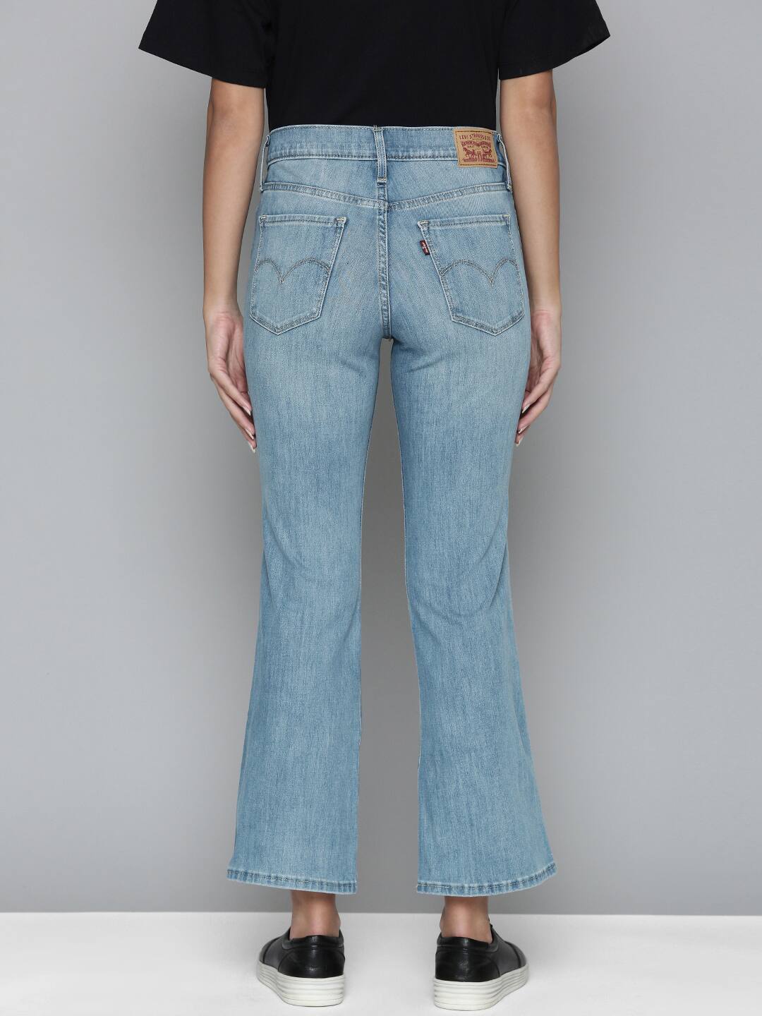 Women's 315 Blue Flared Fit High Rise Jeans - Image 9