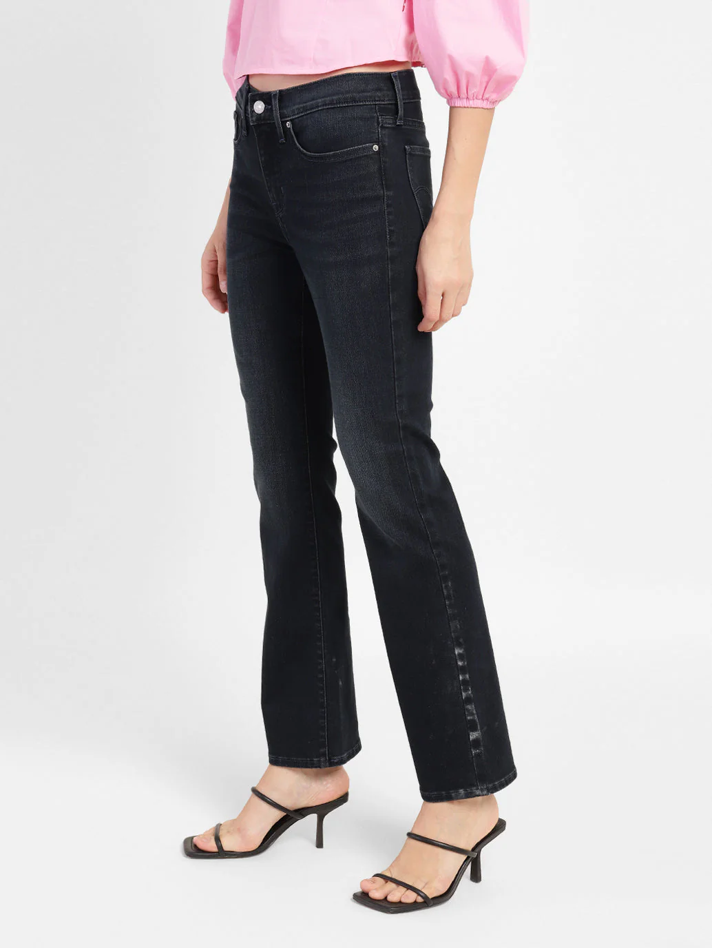 Women's 315 Blue Flared Fit High Rise Jeans - Image 4