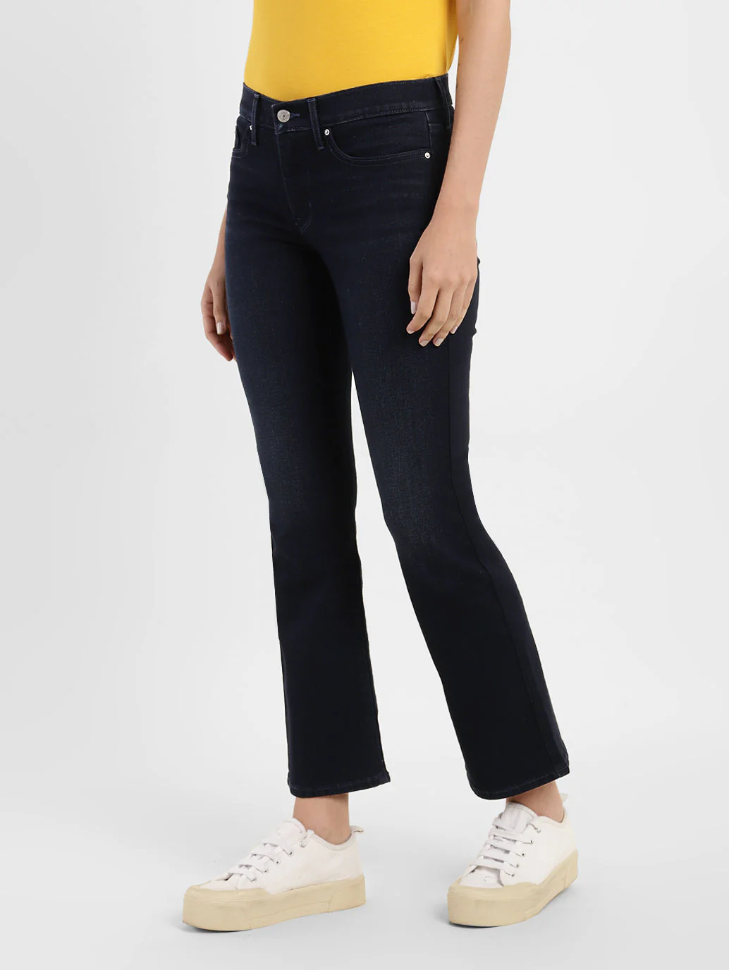 Women's 315 Blue Flared Fit High Rise Jeans - Image 4