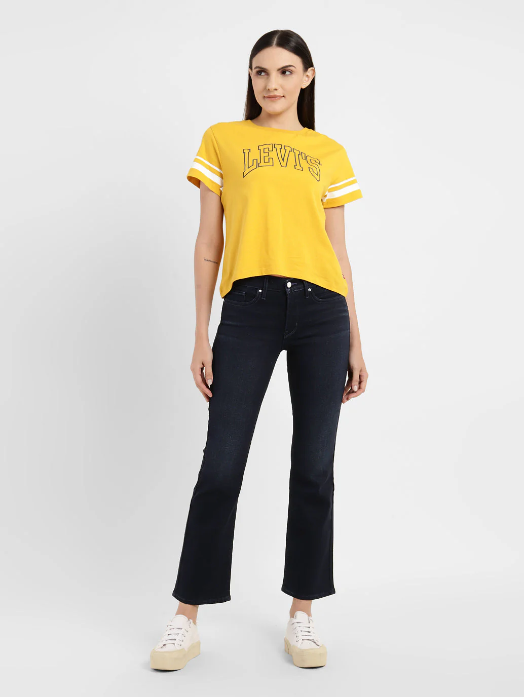 Women's 315 Blue Flared Fit High Rise Jeans - Image 7