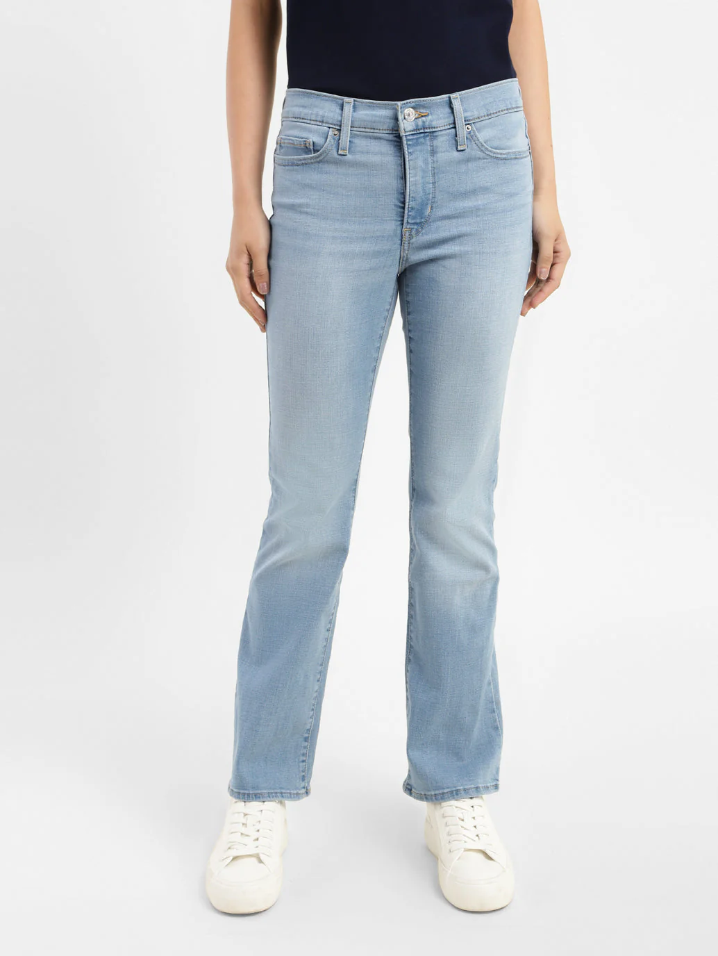 Women's 315 Blue Flared Fit High Rise Jeans