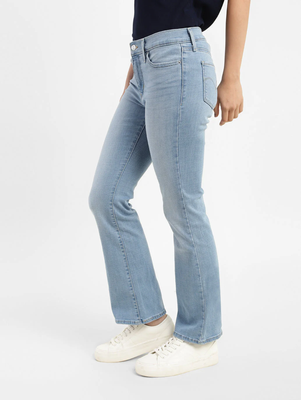 Women's 315 Blue Flared Fit High Rise Jeans - Image 4
