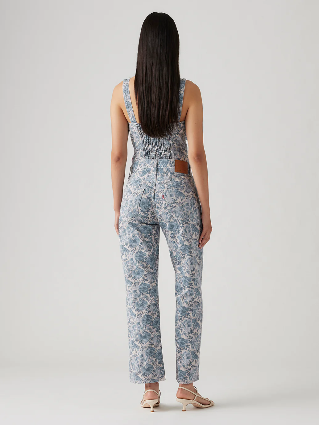 Women's 501 Blue Straight Fit Mid Rise Jeans - Image 3
