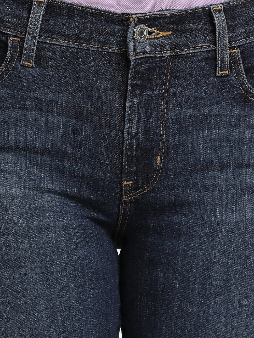 Women's 710 Blue Skinny Fit Mid Rise Jeans - Image 5