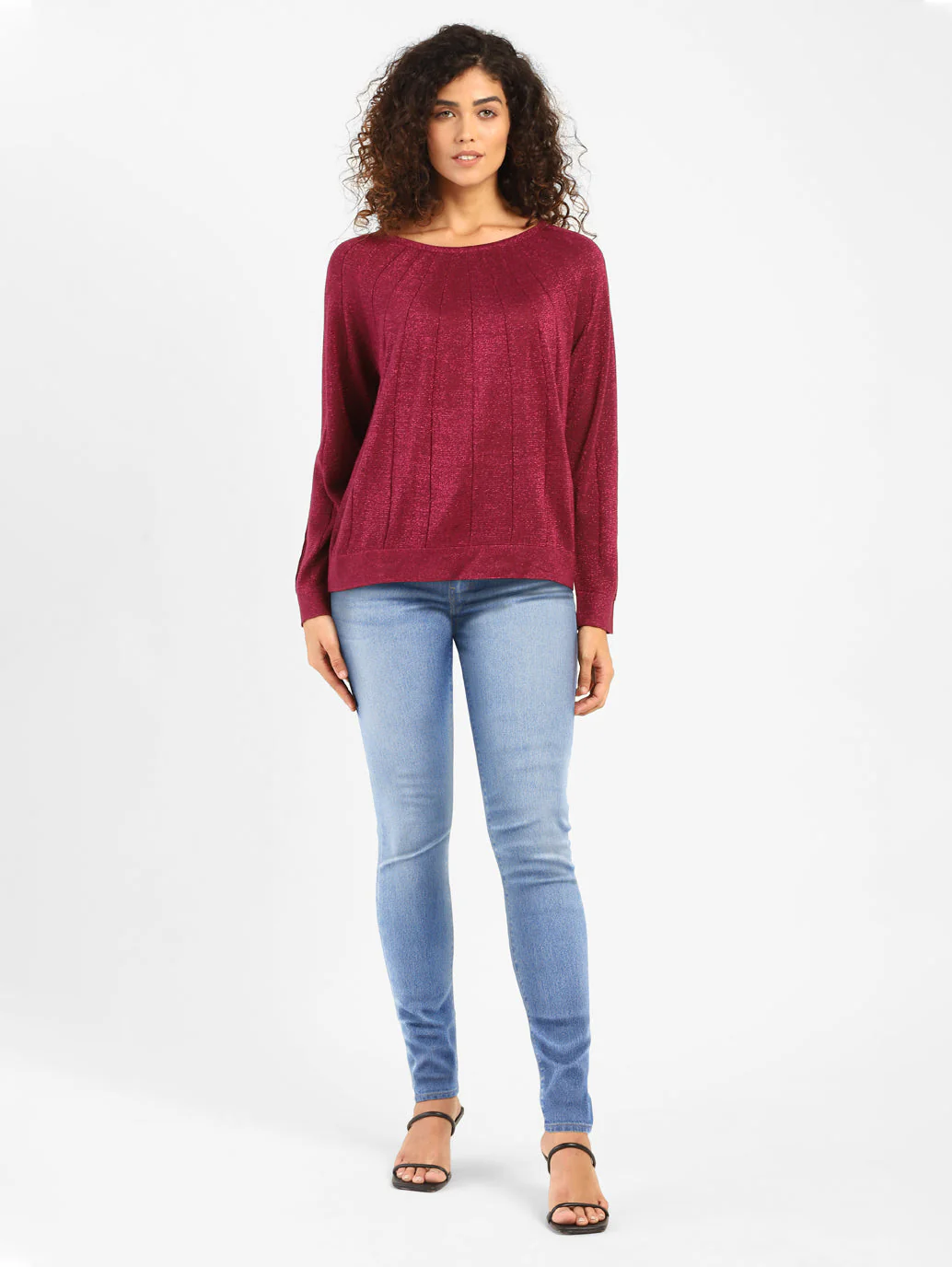 Women's 710 Blue Skinny Fit Mid Rise Jeans - Image 11