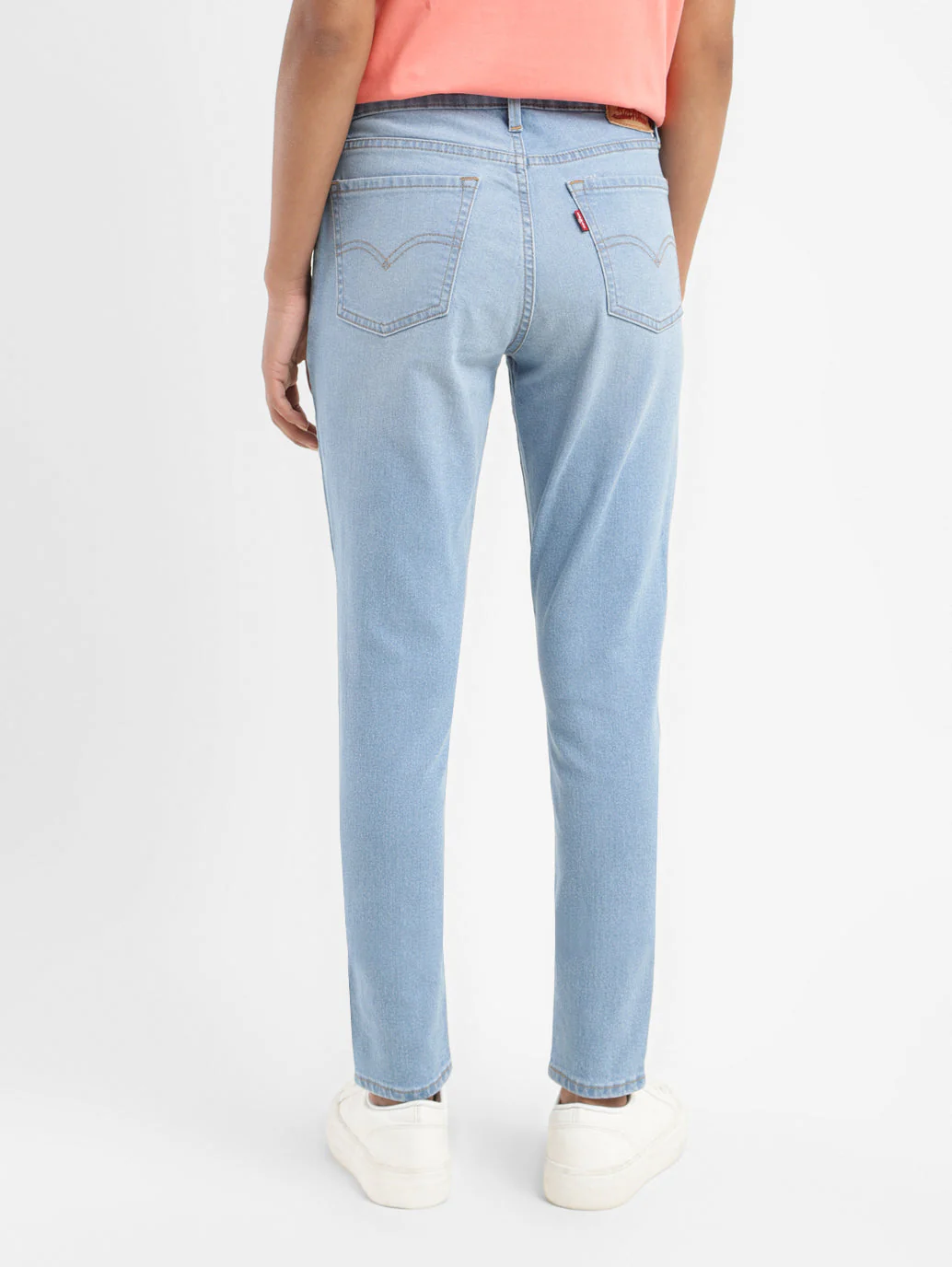 Women's 710 Blue Skinny Fit Mid Rise Jeans - Image 3