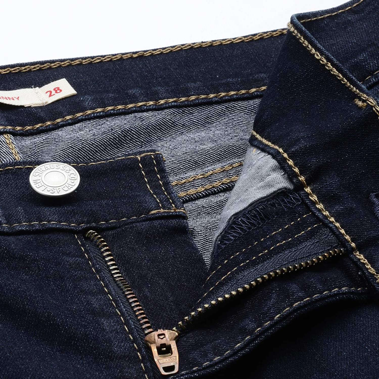 Women's 710 Blue Skinny Fit Mid Rise Jeans - Image 5