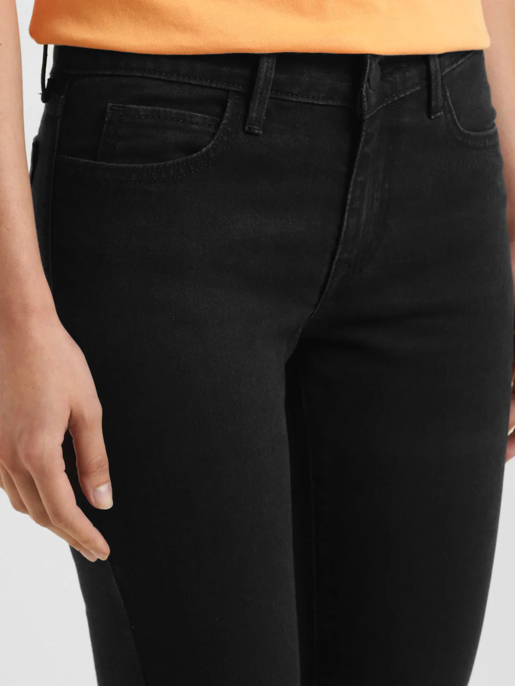 Women's 710 Black Skinny Fit Mid Rise Jeans - Image 5