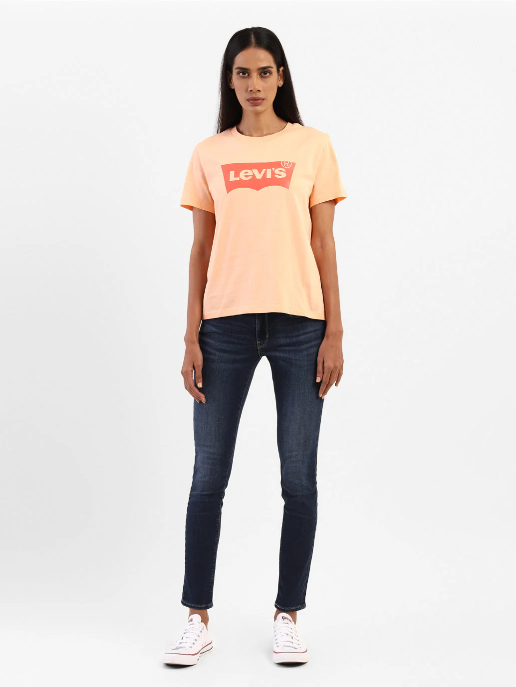 Women's 711 Blue Skinny Fit Mid Rise Jeans - Image 7