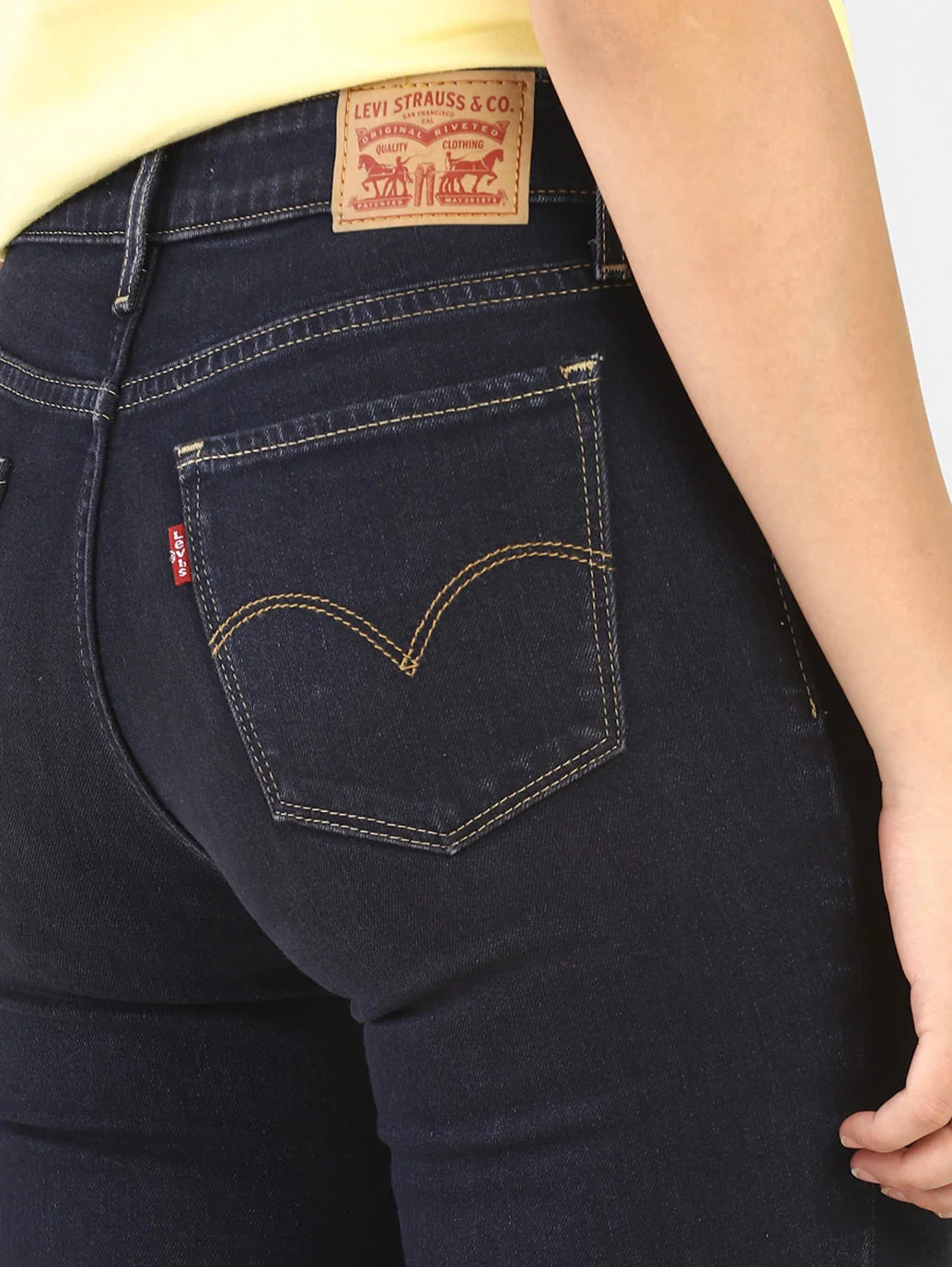 Women's 711 Blue Skinny Fit Mid Rise Jeans - Image 5