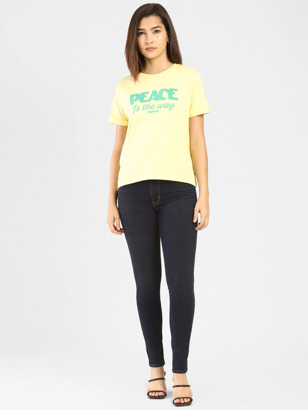 Women's 711 Blue Skinny Fit Mid Rise Jeans - Image 6
