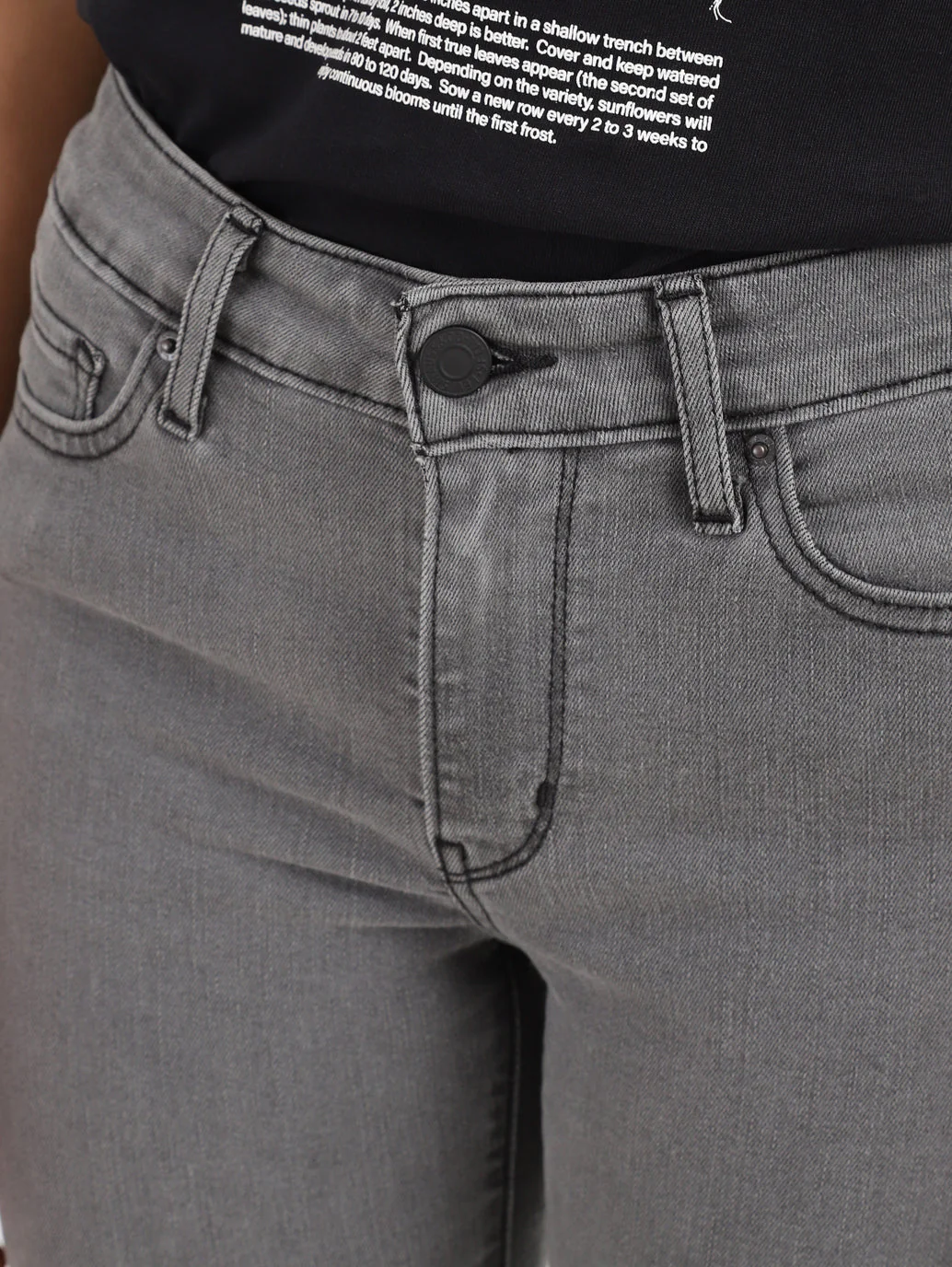 Women's 711 Grey Skinny Fit Mid Rise Jeans - Image 5