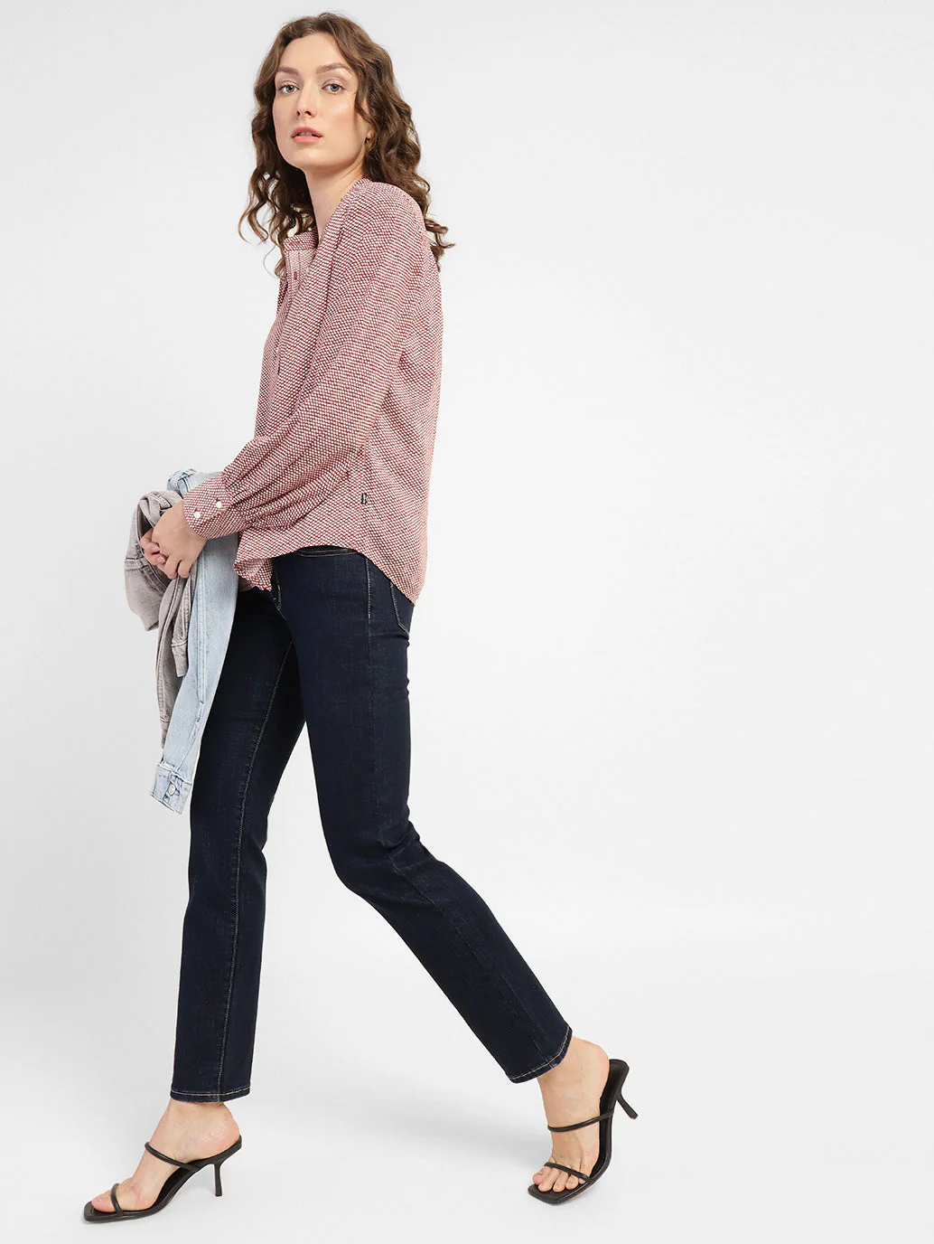 Women's 711 Blue Skinny Fit Mid Rise Jeans - Image 2