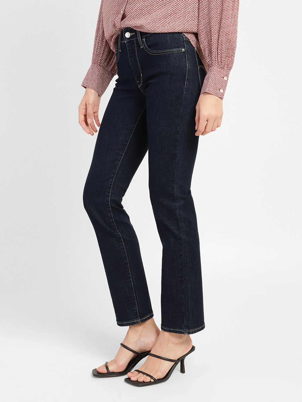 Women's 711 Blue Skinny Fit Mid Rise Jeans - Image 4