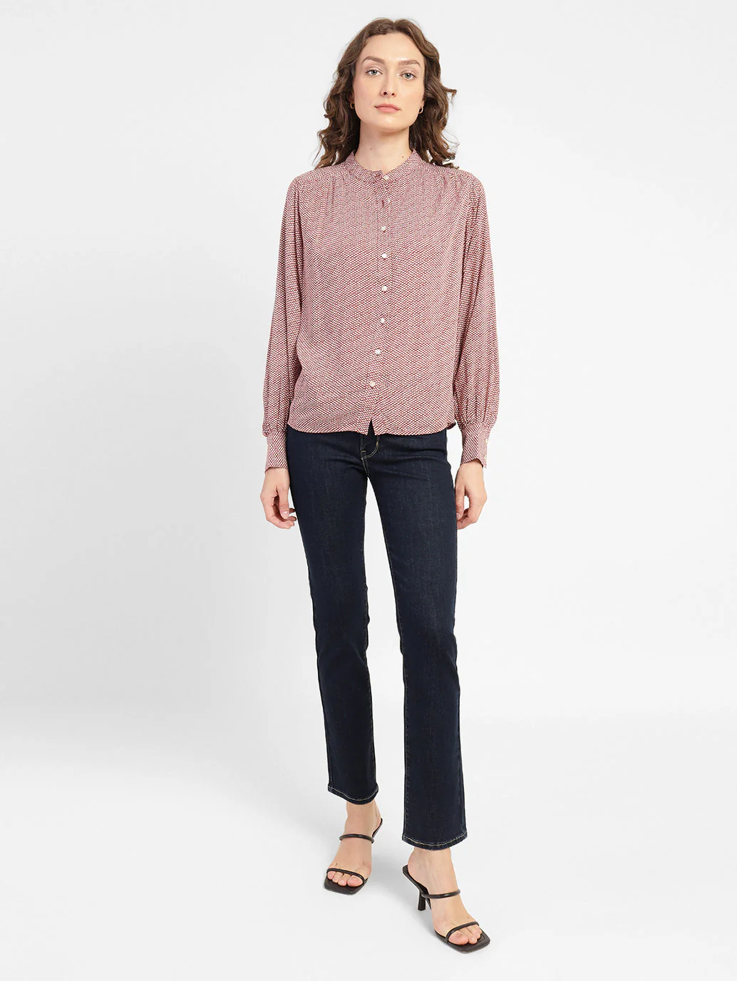 Women's 711 Blue Skinny Fit Mid Rise Jeans - Image 7