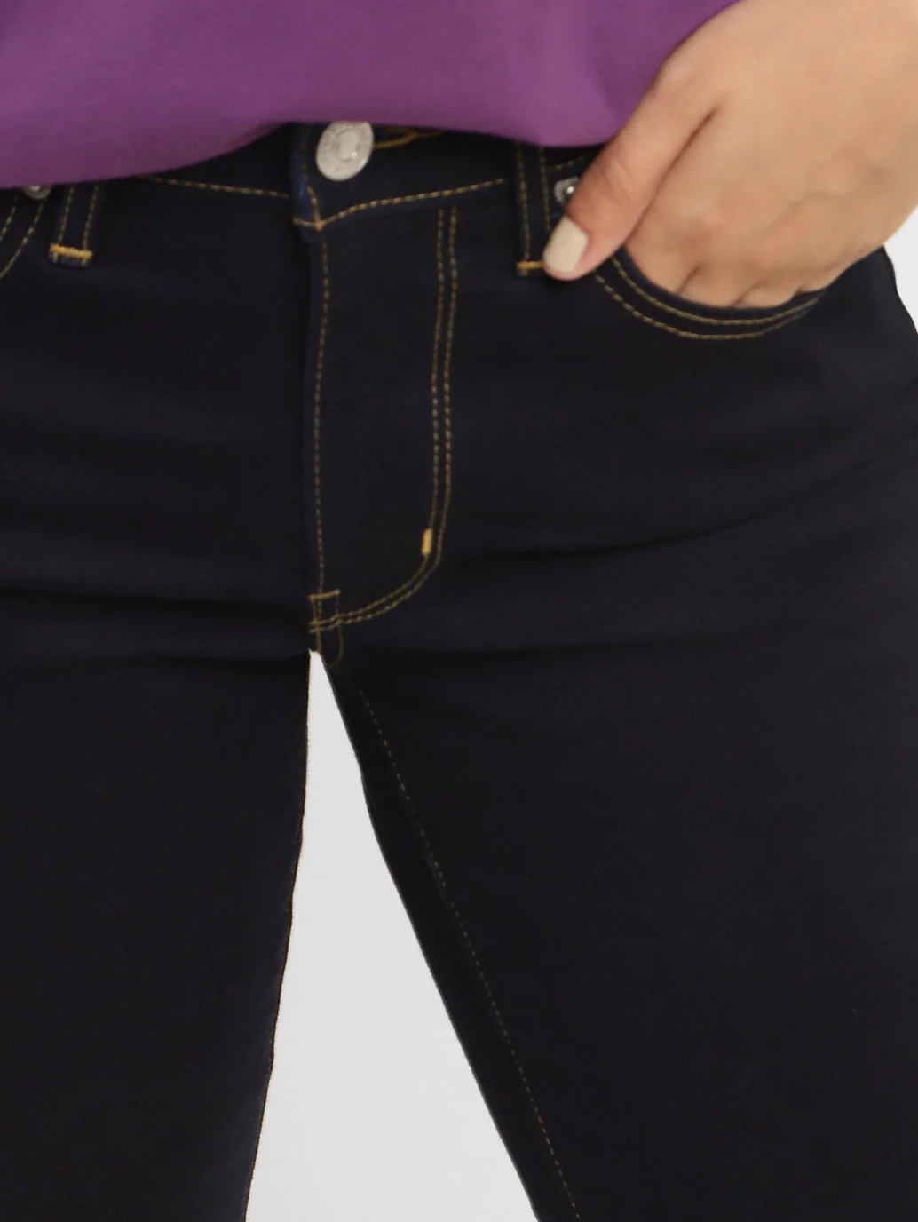 Women's 711 Blue Skinny Fit Mid Rise Jeans - Image 6