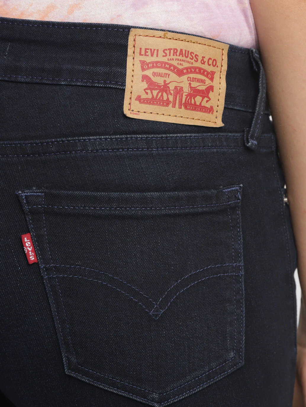 Women's 711 Blue Skinny Fit Mid Rise Jeans - Image 5