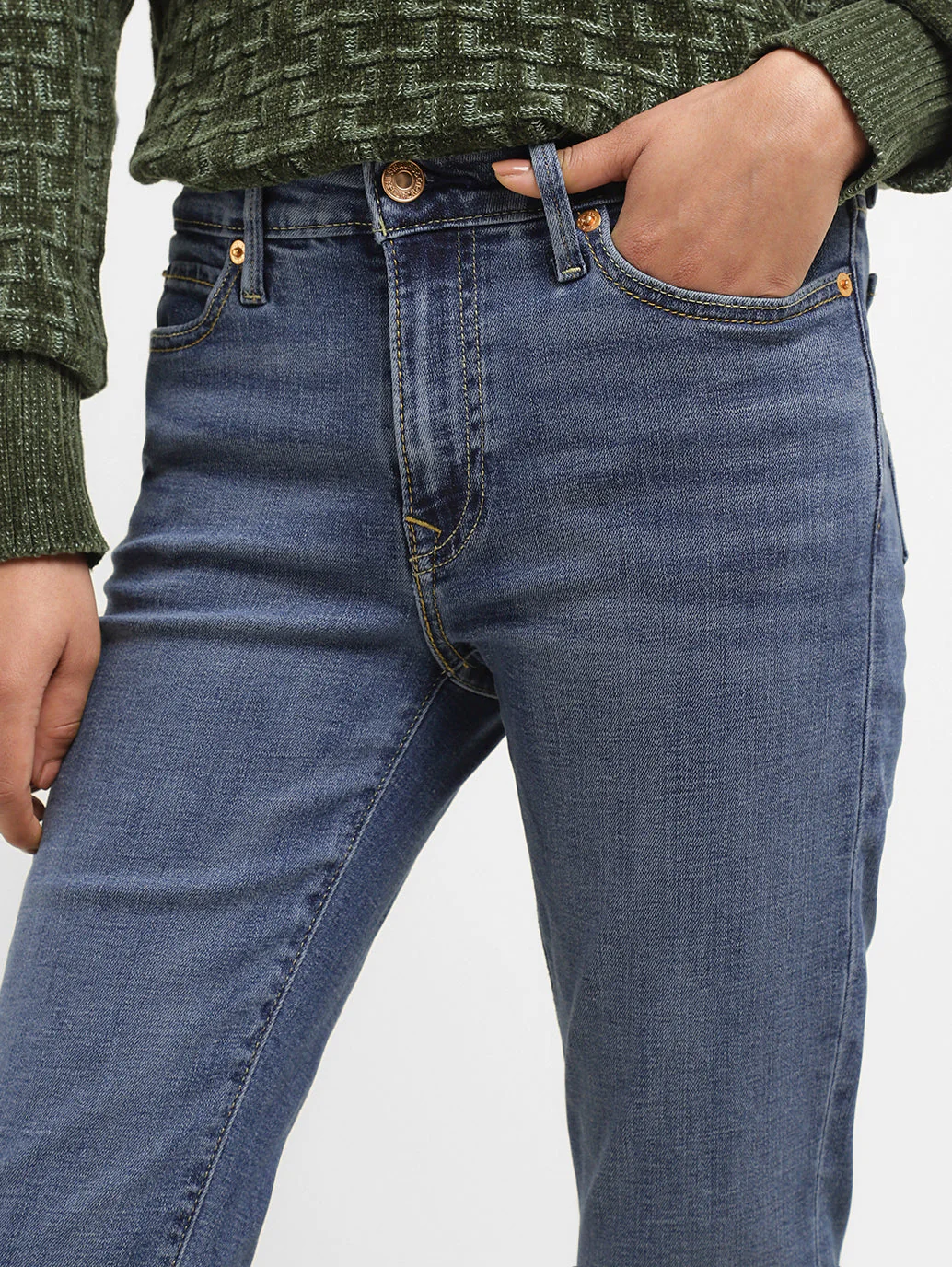 Women's 711 Blue Skinny Fit Mid Rise Jeans - Image 5