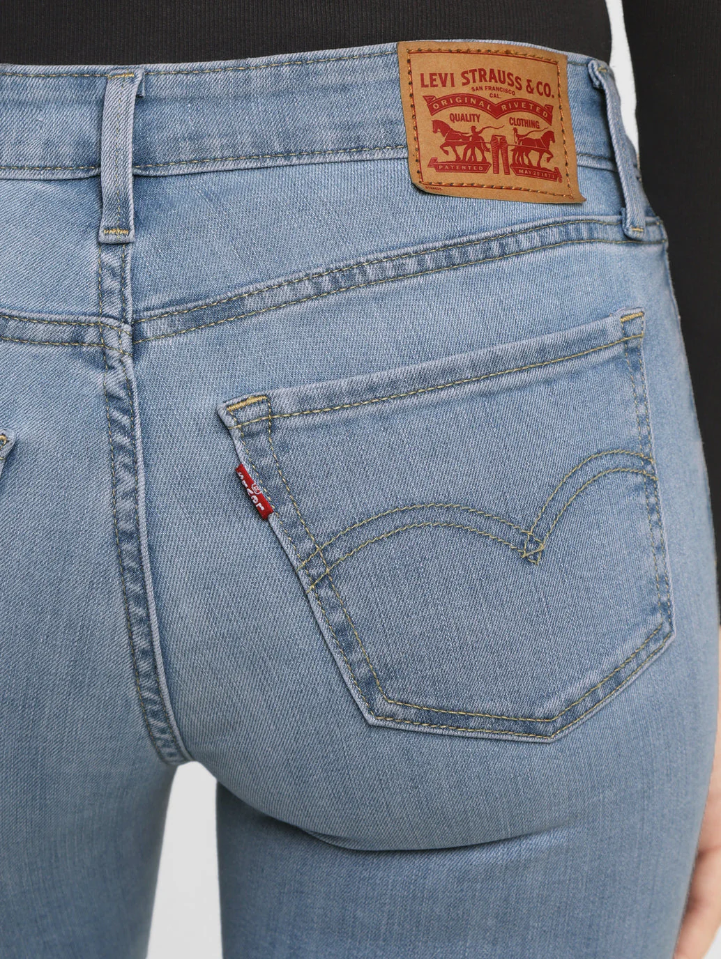 Women's 711 Blue Skinny Fit Mid Rise Jeans - Image 5