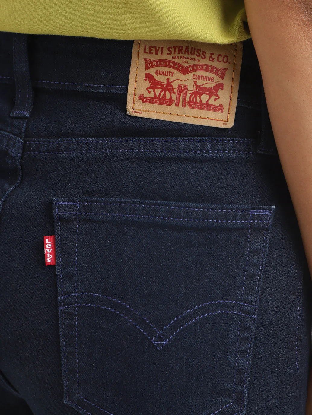 Women's 725 Blue Bootcut Fit High Rise Jeans - Image 7