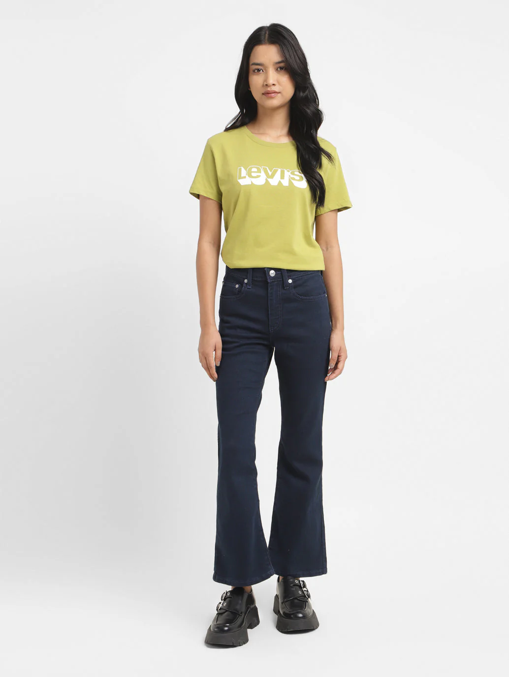 Women's 725 Blue Bootcut Fit High Rise Jeans - Image 8
